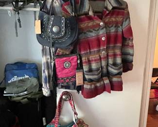 Ladies clothing and accessories.