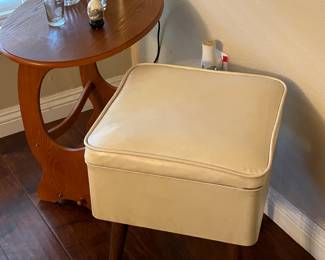 Retro ottoman.