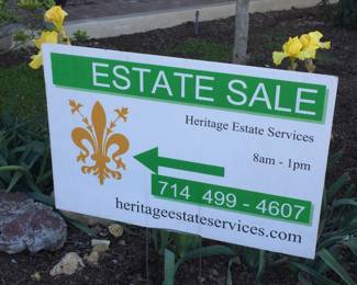 Follow our signs for great estate sales.