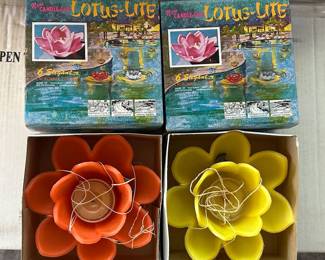 Vintage pool float candle holders