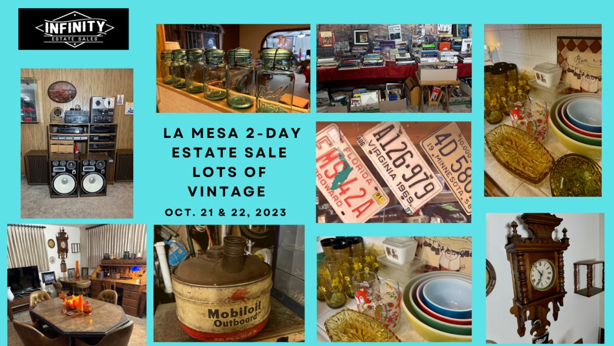 50 OFF SALE La Mesa Estate Sale Lots of... starts on 10/21/2023