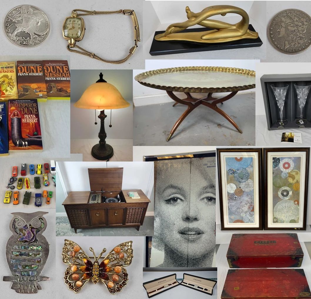 Jewelry, Coins, Vintage Art, MCM Furniture,... starts on 10/12/2023