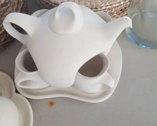 Peter Saenger nesting tea set, a Star Trek Captain Jean-Luc Picard favorite