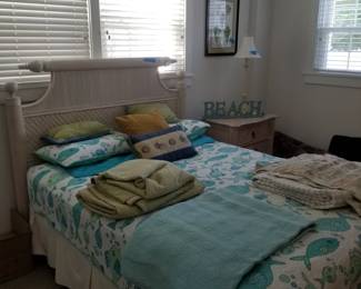 Tropical bedroom set by Lexington: queen bed