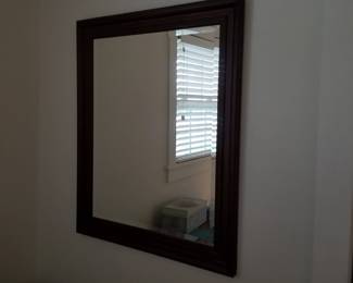 Beveled wall mirror