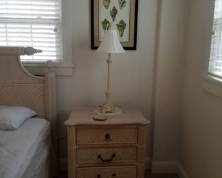 Tropical bedroom set: nightstand