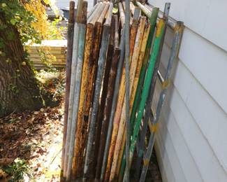 Scaffolding, Available for pre-sale: $900.00. 17 sections plus rails, platforms and some wheels