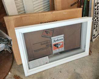 2 Anderson Basement windows, new, in box