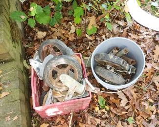 Scaffolding, Available for pre-sale: $900.00. 17 sections plus rails, platforms and some wheels