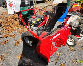 New, never-used, never gas in Troy-Bilt snowblower