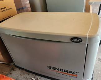 new, never-fueled Generac 20KW, Guardian Series generator. Never installed. For Natural Gas but can easily be converted to run propane. Generac says since never registered or installed, it is still under the full factory warranty.   Available for pre-sale: $4,900.00