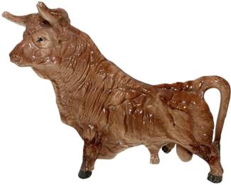 Ceramic Bull Statue