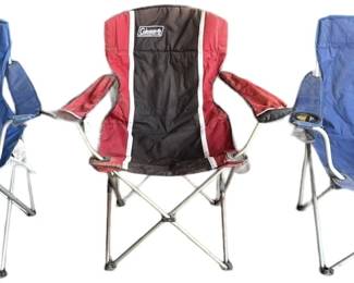 Three Folding Chairs