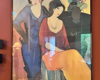 1991 "Waiting " Framed Print by Tarkay