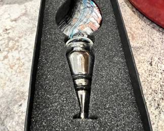Two's Company Va Bene Murano Glass Bottle Stopper