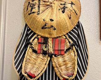 Japanese Sedge Hat & Waraji Sandal Decoration