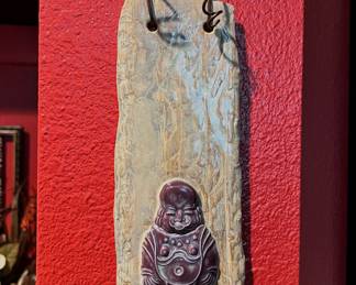 Laughing Buddha Themed Wall Plaque