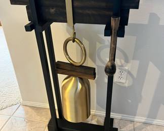Asian Brass Gong Bell & Stand
