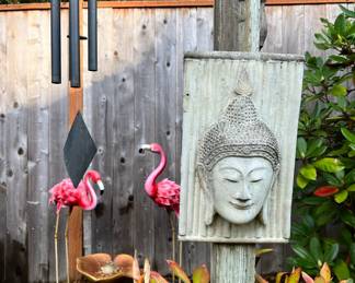 Buddha Head Hanging Plaque