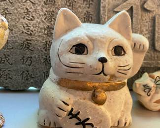 Japanese Money Cat Figurine