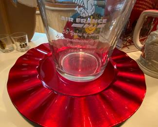 Air France Crystal Ice Bucket