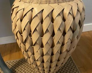 Wicker Rattan Floor Vase