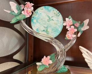 2004 Lena Liu Secret Garden Hummingbirds - Bejeweled Garden