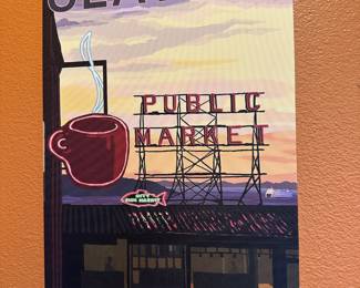 Seattle Public Market Print