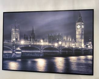 The Houses of Parliament at Night Print