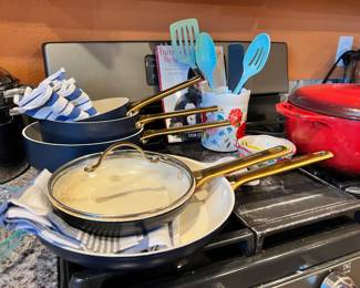 GreenPan Deco Cookware Set - Black & Gold