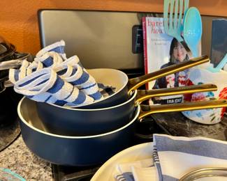 GreenPan Deco Cookware Set - Black & Gold