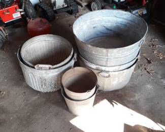 Galvanized  tubs
