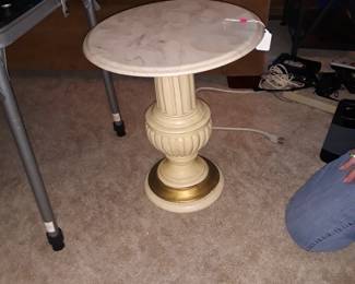 Marble top pedestal  stand 