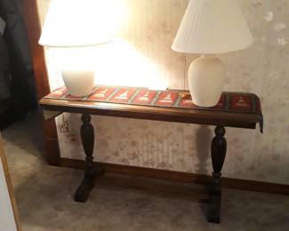Sofa table, solid wood , nice  condition 