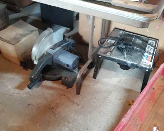 Craftsman 10 " mitre /"chop" saw. And 
Router with table