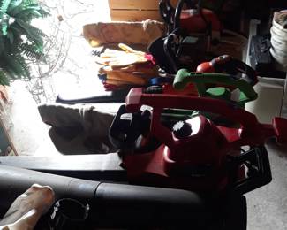 Stihl  chain saw, 
Various power blowers