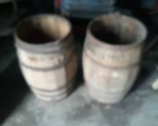 Nice size larger wooden barrels 