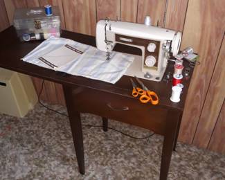 With folding  table setup