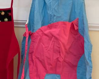 Homemade/handmade apron - pig