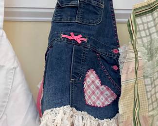 Homemade/handmade apron - denim