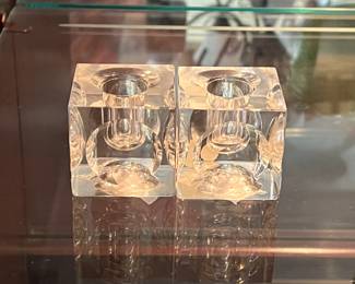 Towle candle holders cubes