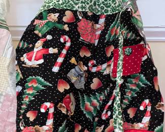 Homemade/handmade apron - Christmas