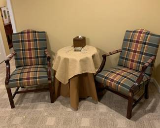 Round cafe table and side chairs 