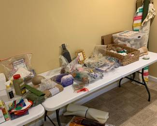 A small portion of the art/craft/sewing supplies