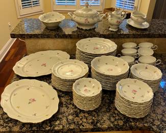 Havilland Bavarian china set - 79 pieces total