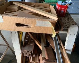 Nice wood scraps and pieces, variety of types of wood