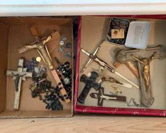 Variety of crucifixes.