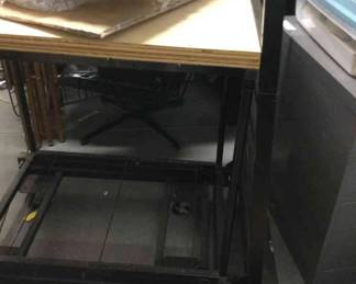 Household Cart With Planters And Miscellaneous 