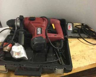 Rotary Hammer Drill With Staple Gun