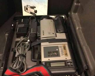 Vintage Sony Video 8 Pro Camcorder 